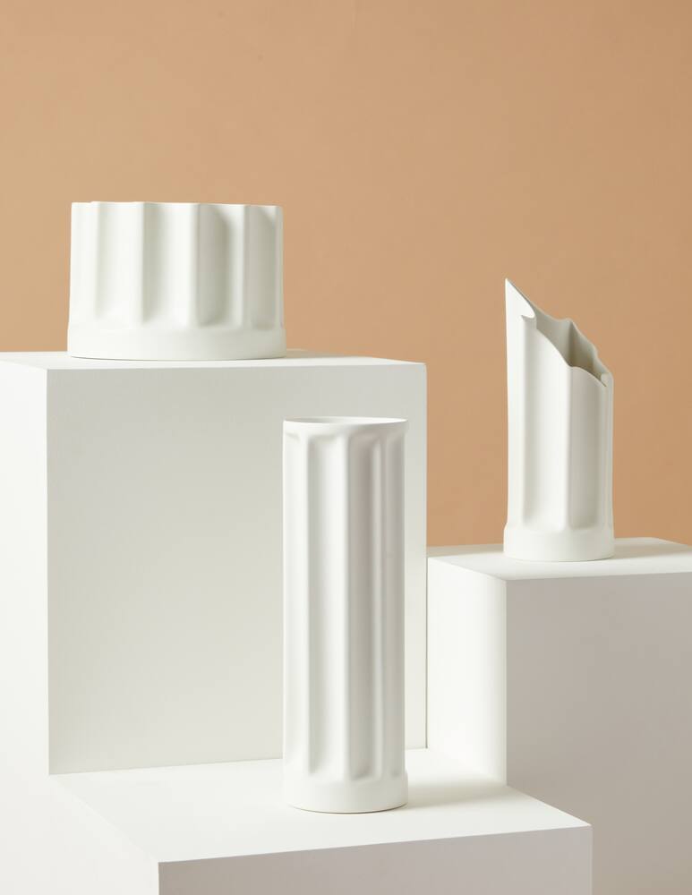 rinascente Danese Bambu' Vaso in ceramica - Bianco