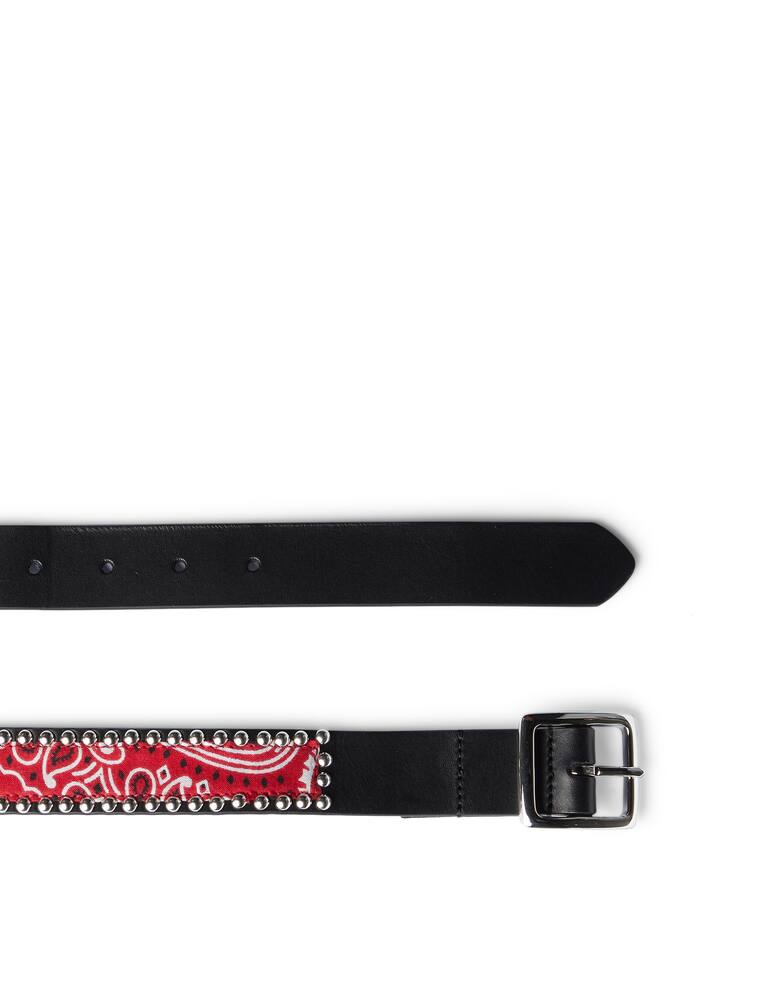 rinascente HTC Los Angeles Dark Paisley mini leather belt