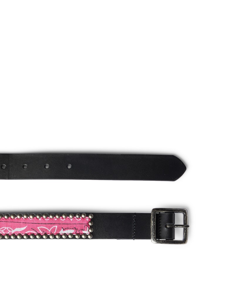 rinascente HTC Los Angeles Fluo Paisley mini leather belt