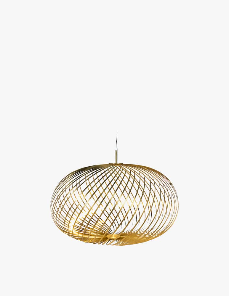 rinascente Tom Dixon Spring Large Led Brass Pendant Lamp - Brown