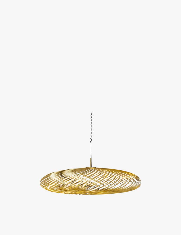 rinascente Tom Dixon Spring Large Led Brass Pendant Lamp - Brown