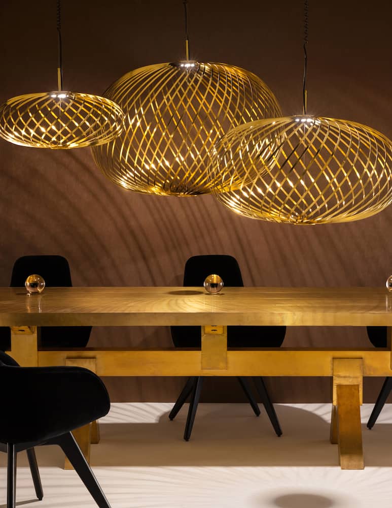 rinascente Tom Dixon Spring Large Led Brass Pendant Lamp - Brown