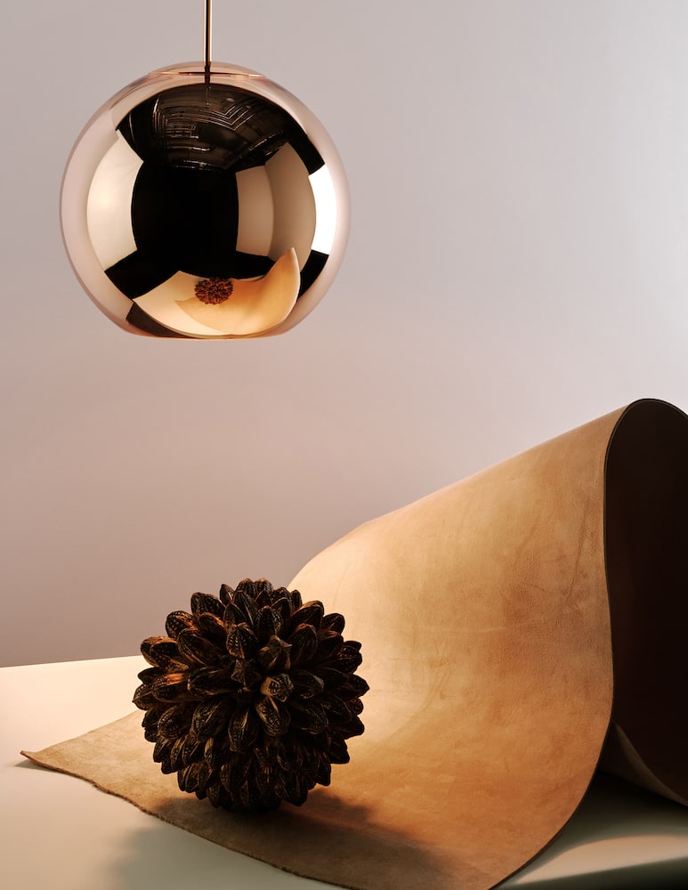 Tom Dixon Copper Round 45 Led Lampada A Sospensione Set 2 Pz - immagine 2 Tom Dixon Copper Round 45 Led Lampada A Sospensione Set 2 Pz - immagine 2