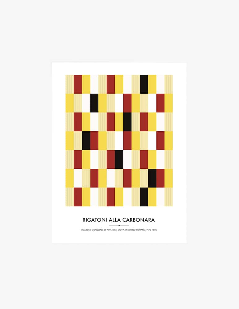 Slurp Design Rigatoni Alla Carbonara Poster - picture 1 Slurp Design Rigatoni Alla Carbonara Poster - picture 1