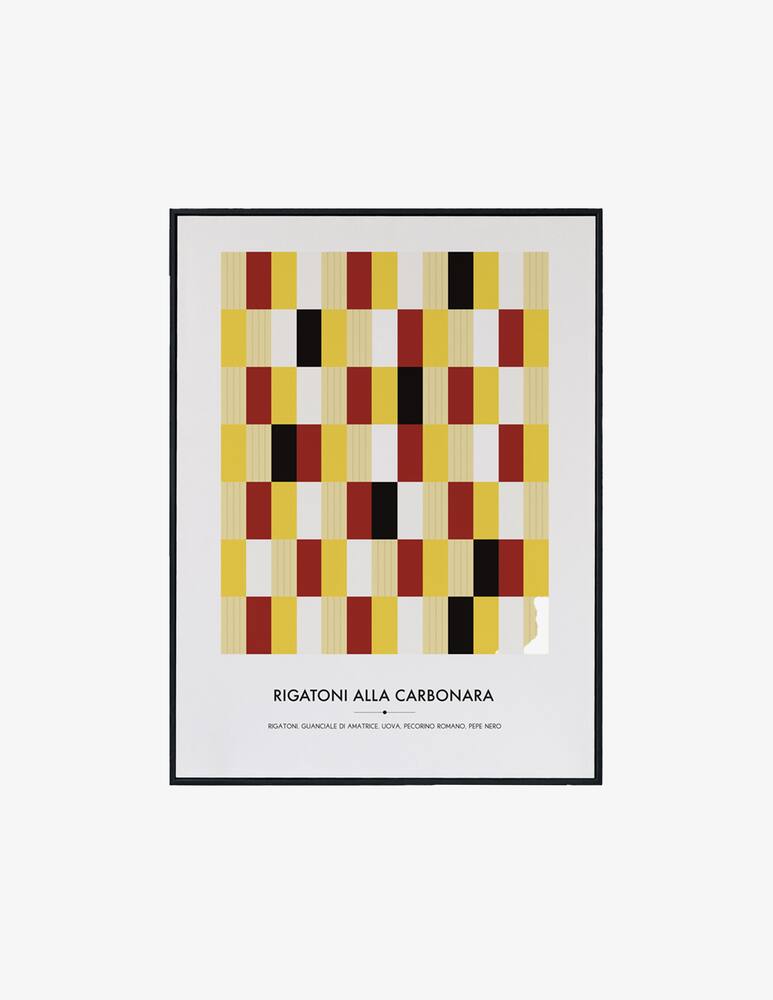 rinascente Slurp Design Rigatoni Alla Carbonara Poster