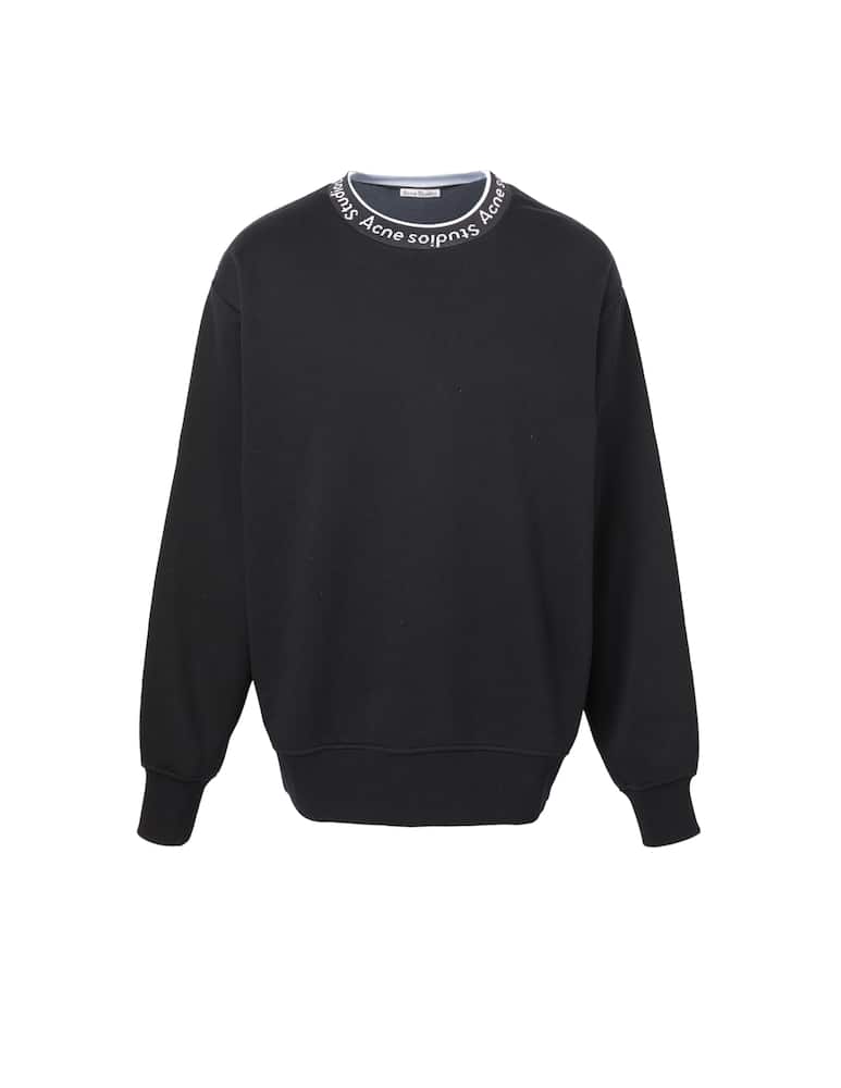 rinascente Acne Studios Collar logo sweatshirt