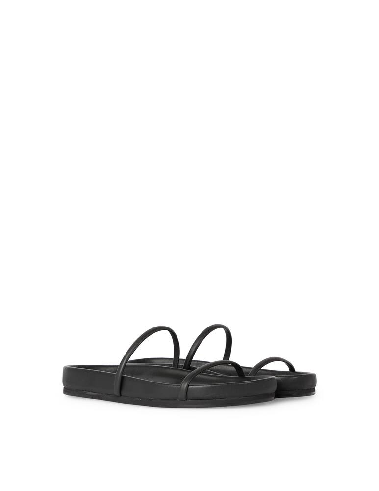 rinascente Black Suede Studio Chiara flat sandals