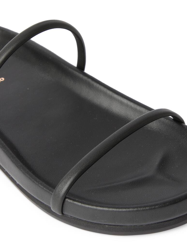 rinascente Black Suede Studio Chiara flat sandals