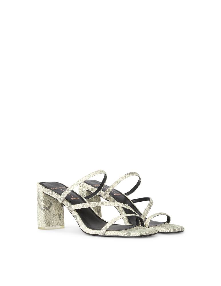 rinascente Black Suede Studio Mule con tacco Darcy