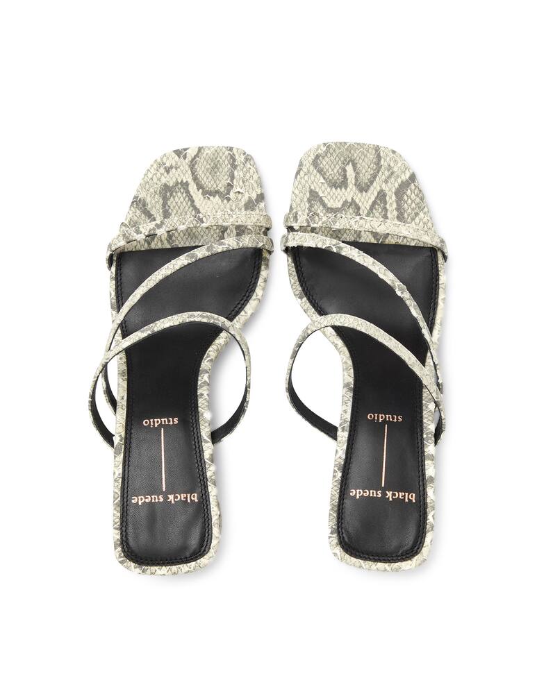 rinascente Black Suede Studio Mule con tacco Darcy