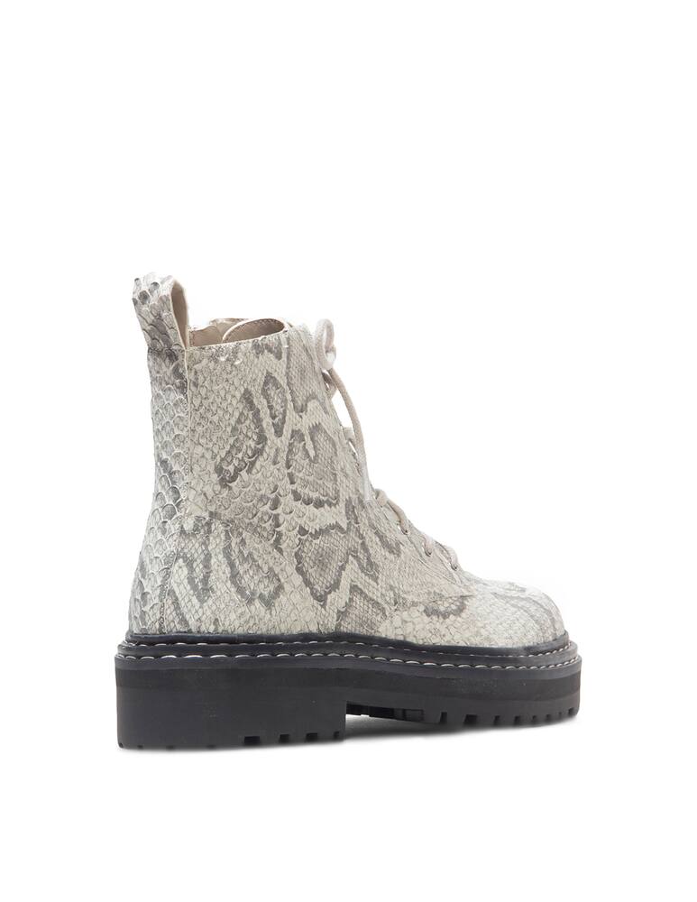 rinascente Black Suede Studio Drea leather combat boots