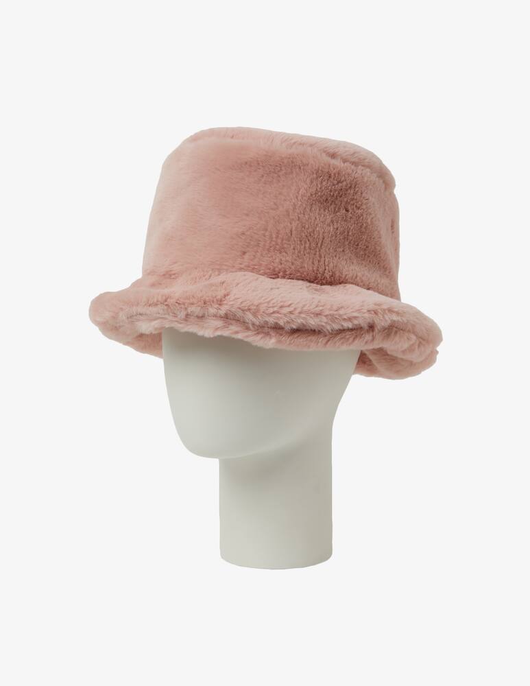 rinascente Leontine Vintage Ecofur bucket hat - Pink
