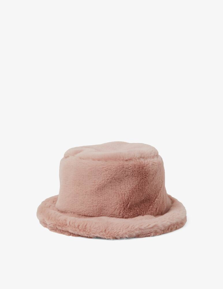 rinascente Leontine Vintage Ecofur bucket hat - Pink