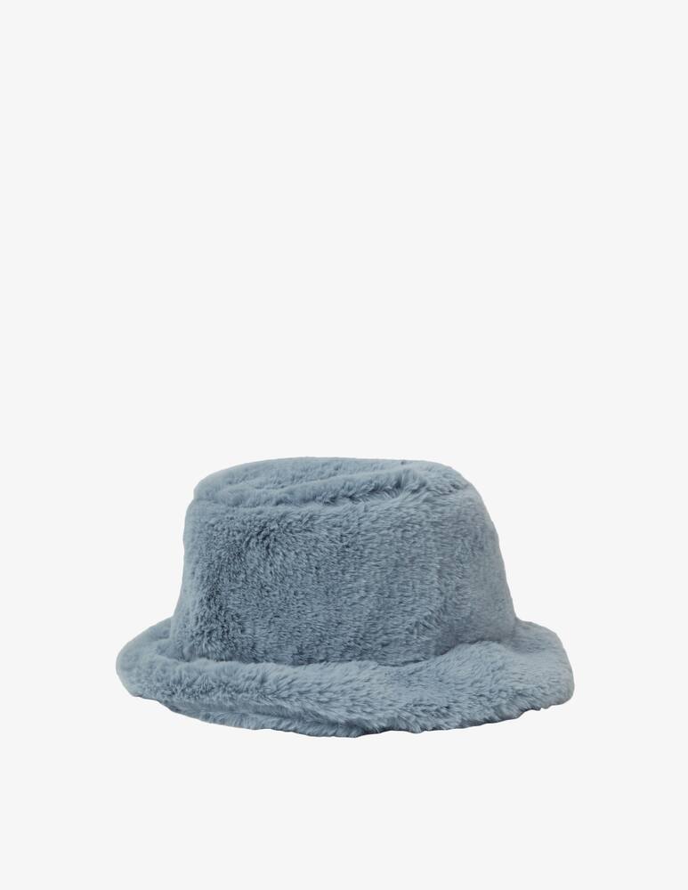 rinascente Leontine Vintage Ecofur bucket hat - Light blue