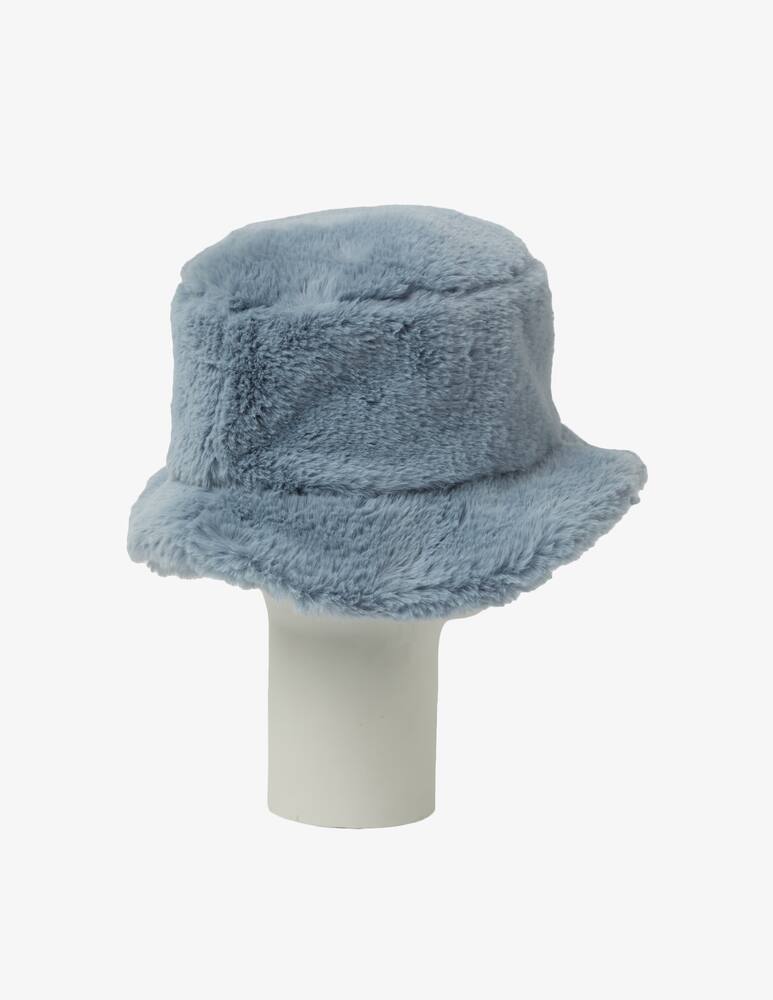 rinascente Leontine Vintage Ecofur bucket hat - Light blue