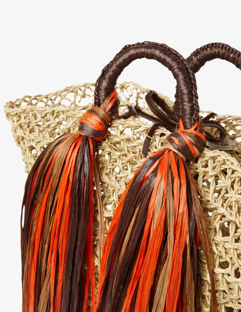 rinascente Gingi Borsa Cesta frangia