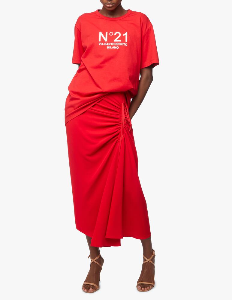 rinascente N°21 T-shirt  in cotone con logo