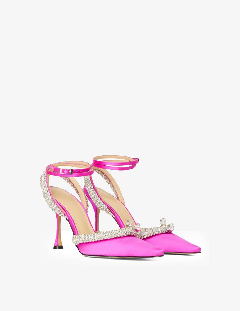 rinascente Mach & Mach Georgia crystal embellished satin pumps