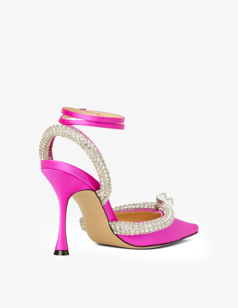 rinascente Mach & Mach Georgia crystal embellished satin pumps