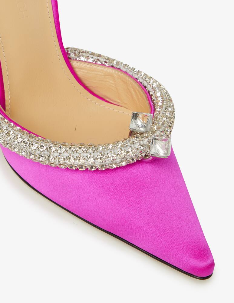 rinascente Mach & Mach Georgia crystal embellished satin pumps