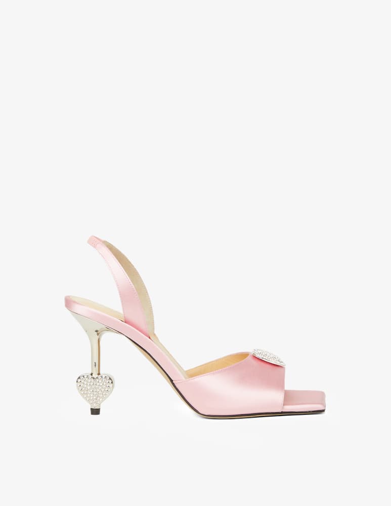 Mach & Mach Sandali slingback Crystal Heart - immagine 1 Mach & Mach Sandali slingback Crystal Heart - immagine 1
