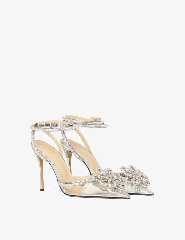 rinascente Mach & Mach Crystal Flower embellished pumps