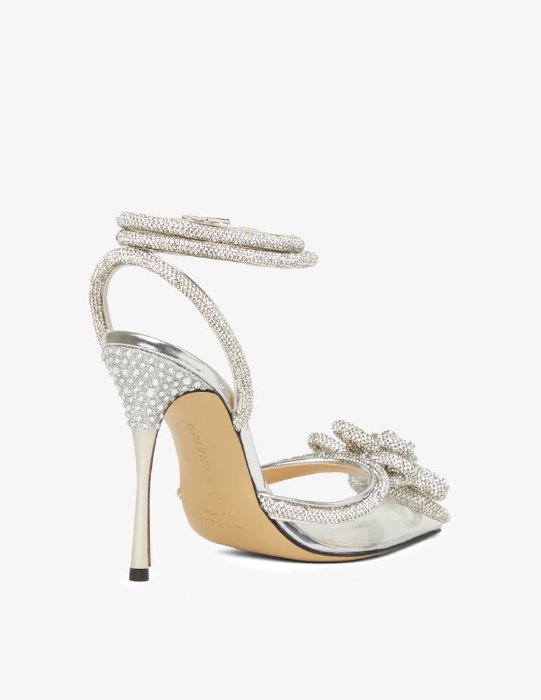 rinascente Mach & Mach Crystal Flower embellished pumps