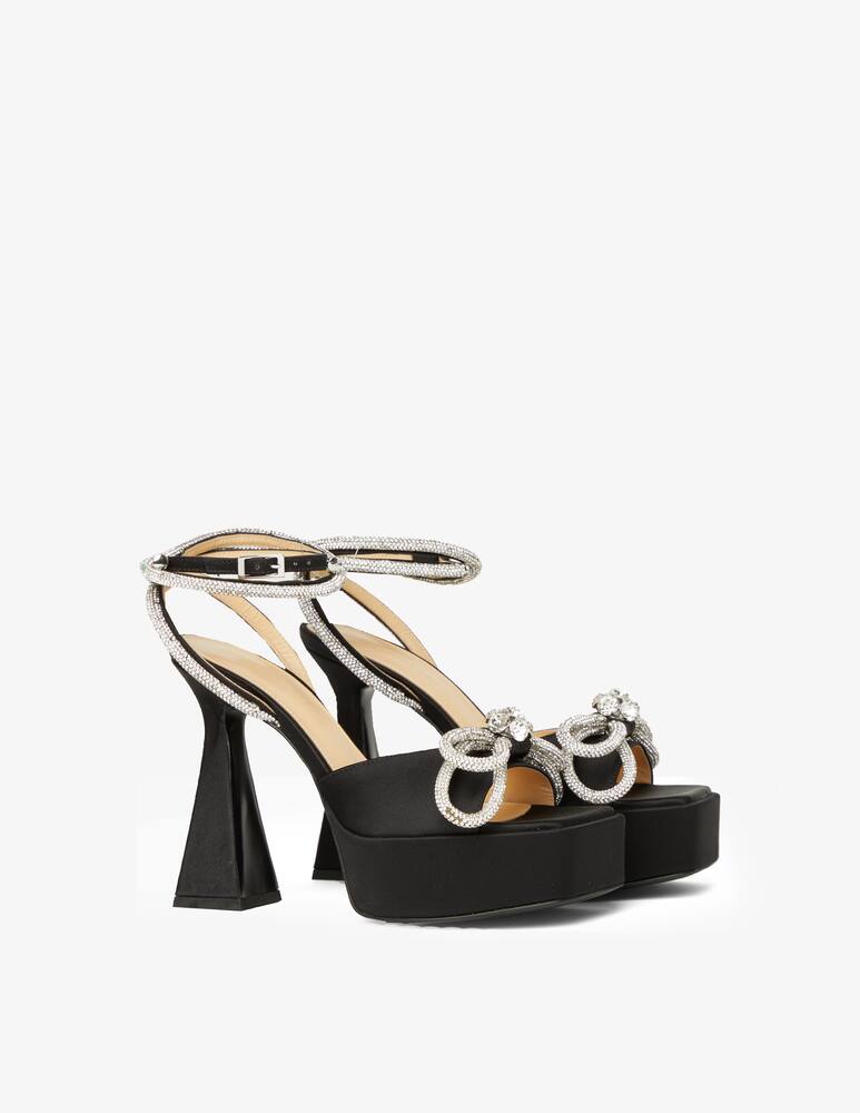 Mach & Mach Double bow wedge sandals - picture 3 Mach & Mach Double bow wedge sandals - picture 3