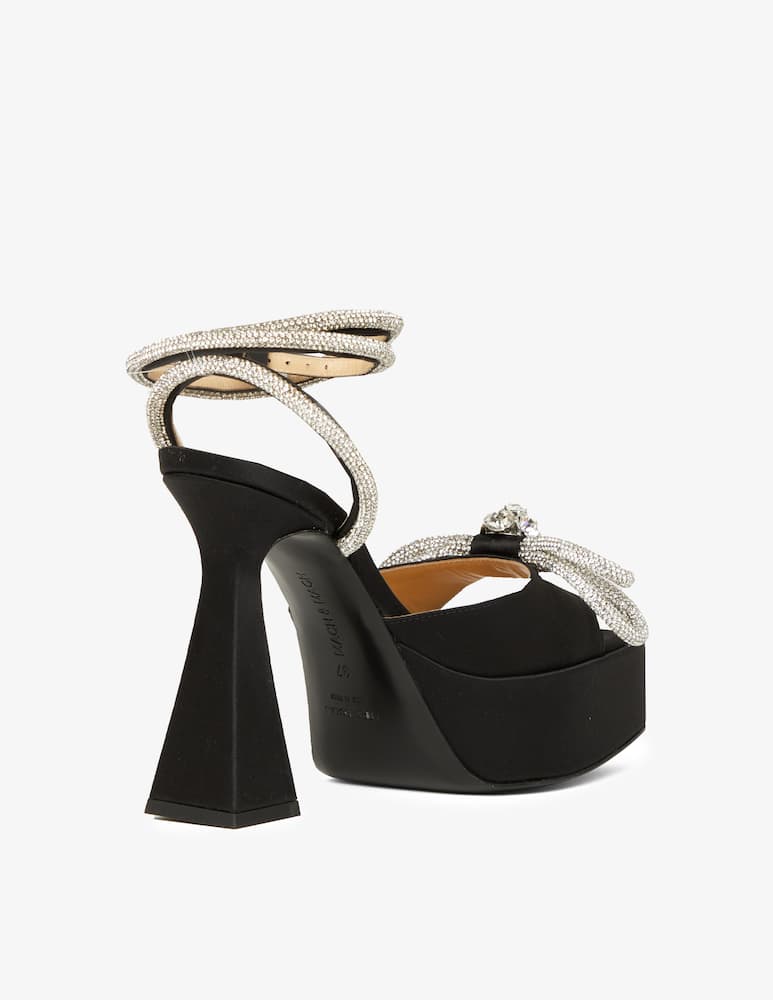 Mach & Mach Double bow wedge sandals - picture 4 Mach & Mach Double bow wedge sandals - picture 4
