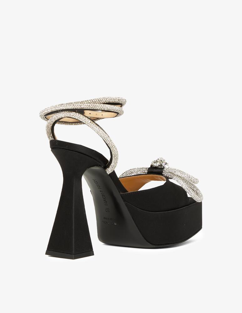 rinascente Mach & Mach Double bow wedge sandals