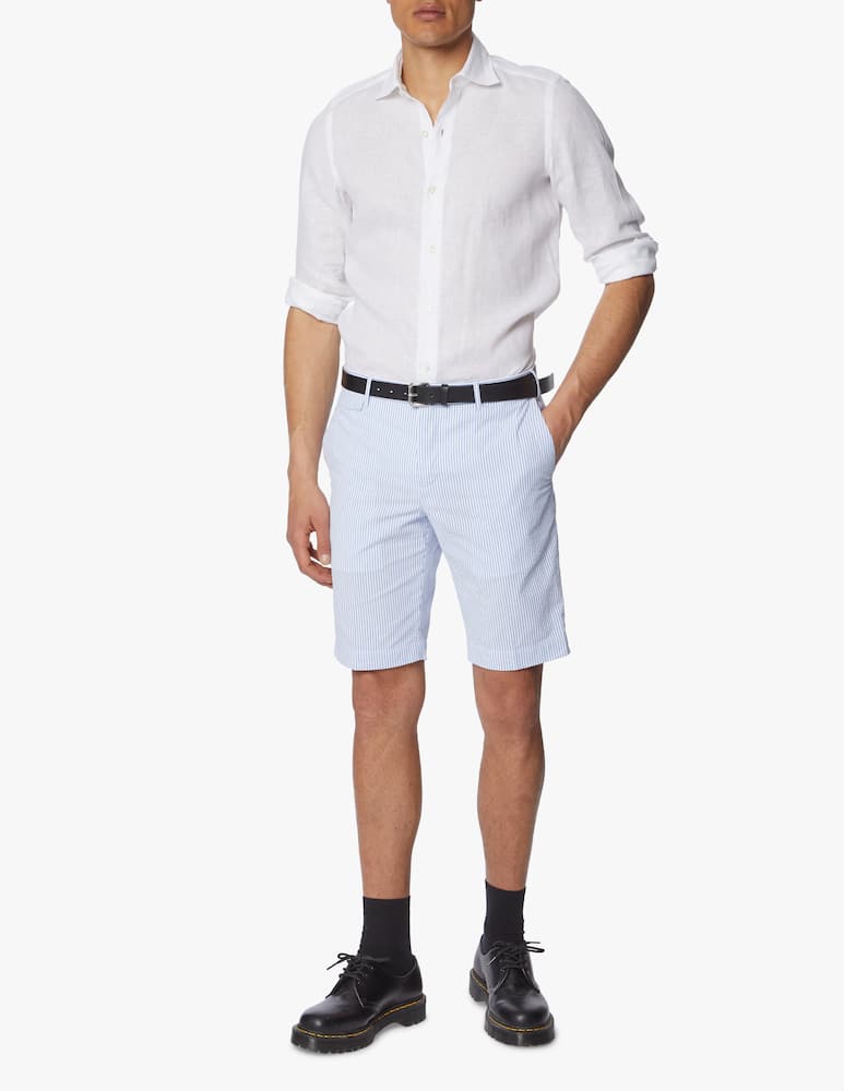 rinascente Finamore Linen delave tokyo shirt