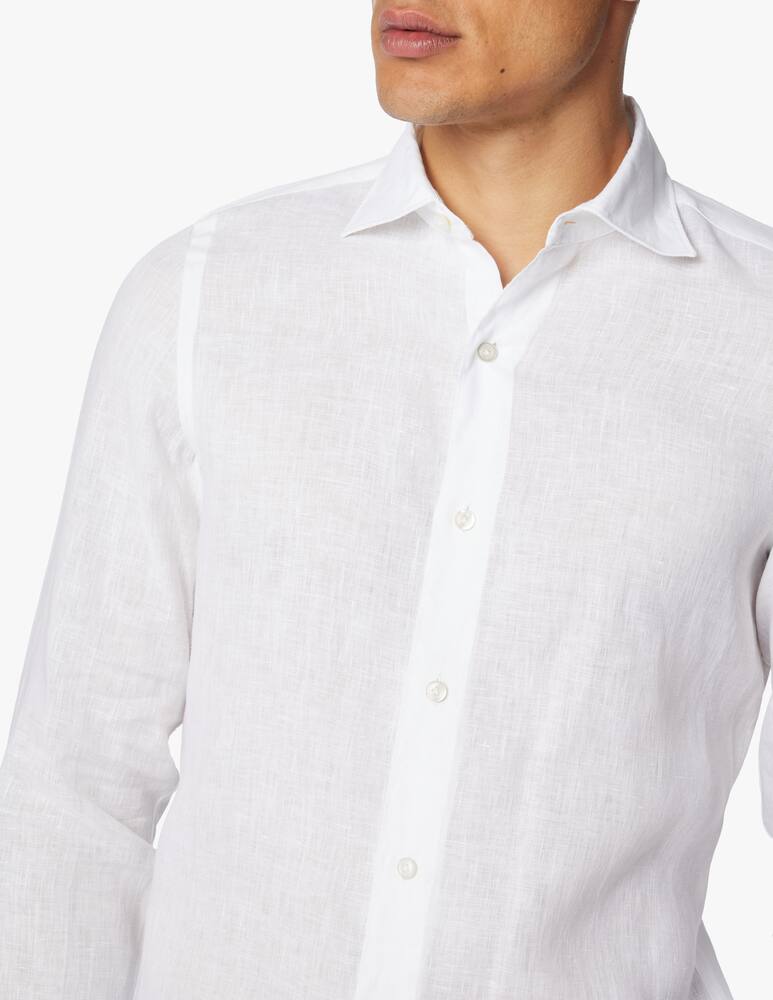 rinascente Finamore Linen delave tokyo shirt