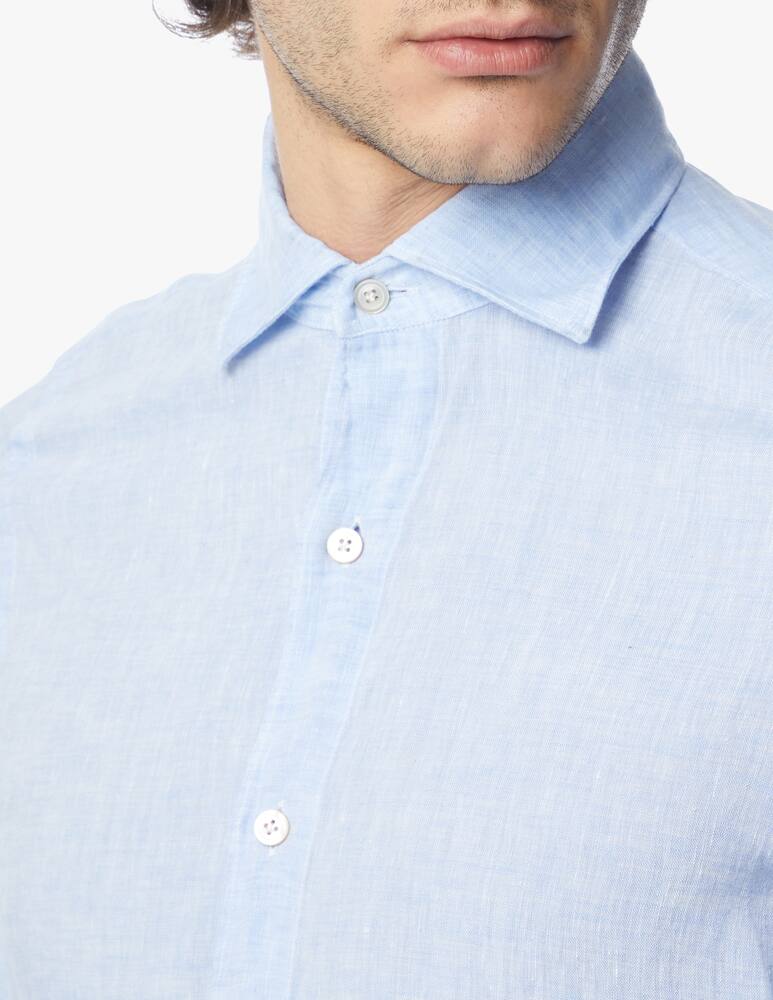 rinascente Finamore Linen delave tokyo shirt