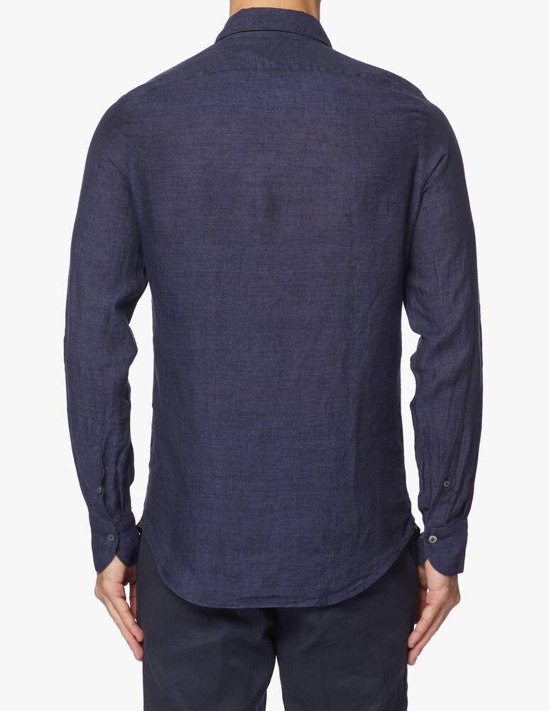 rinascente Finamore Linen delave tokyo shirt