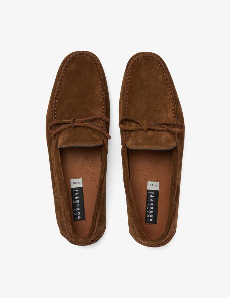 rinascente Fratelli Rossetti Scarpe driver in suede con laccetti 