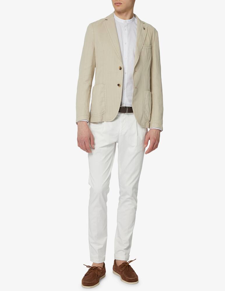 rinascente Manuel Ritz Camicia lavata in cotone e lino 