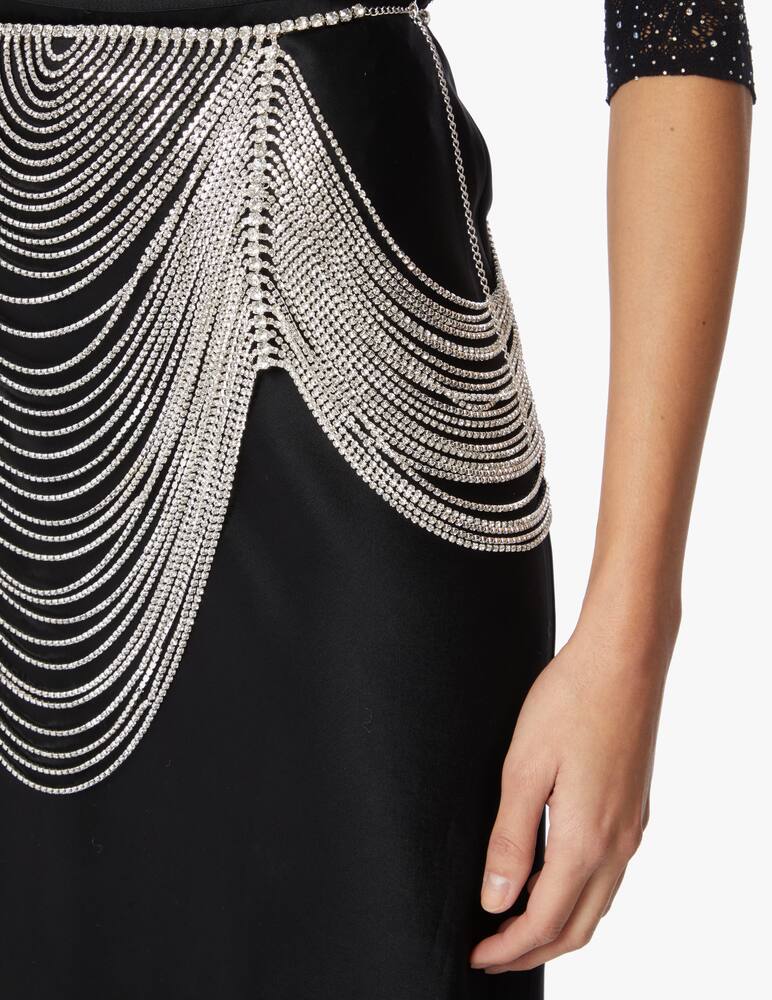 rinascente Sharay Iridescent crystal skirt