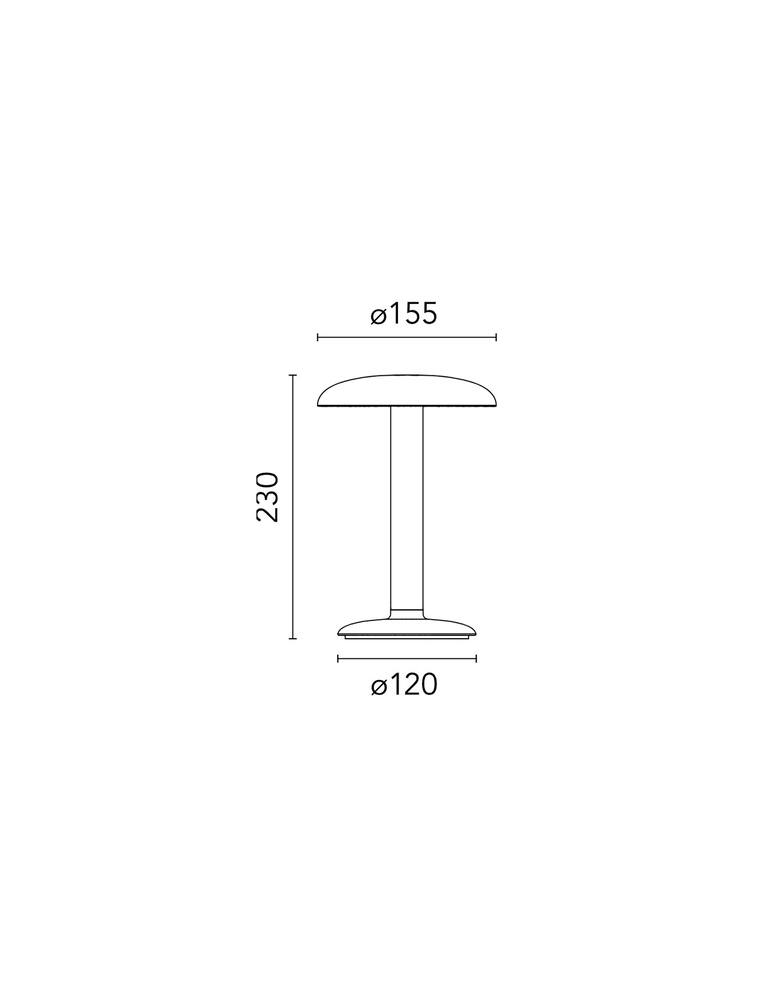 rinascente Flos Gustave Matte Res. T-Led 27K Table Lamp