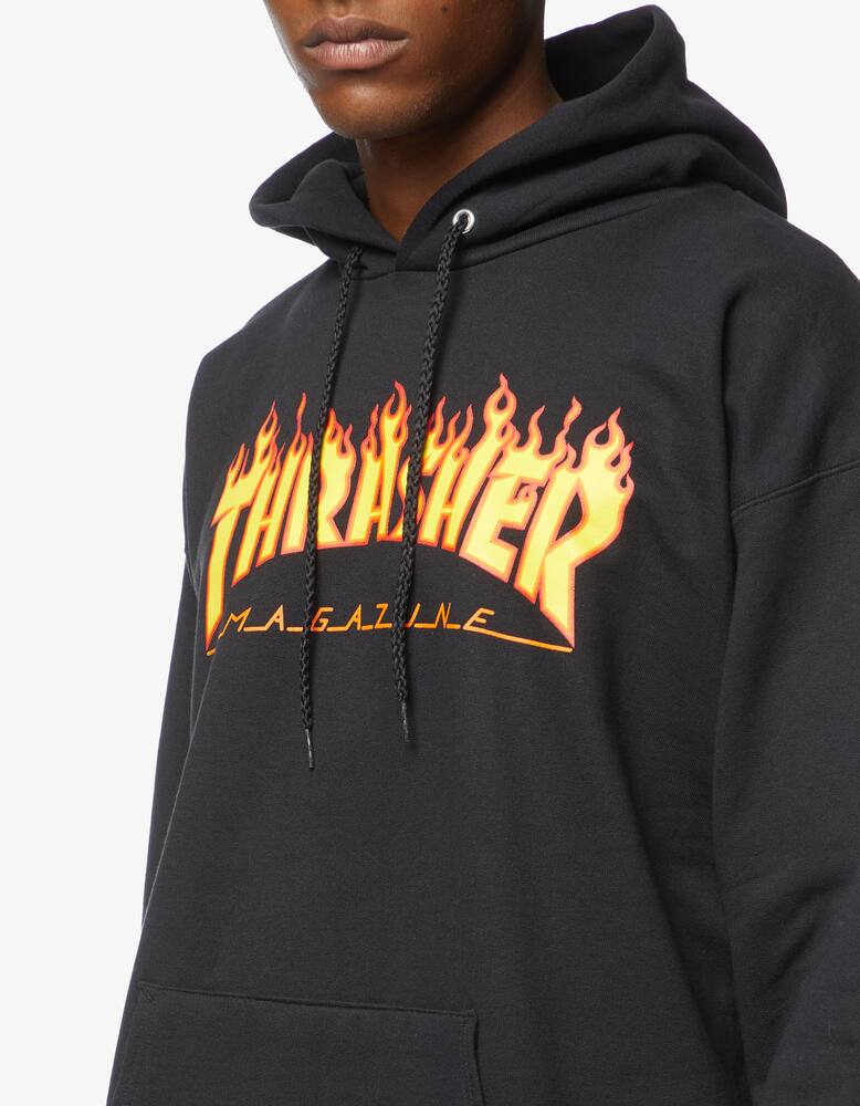 rinascente Thrasher Felpa Flame con cappuccio - nero
