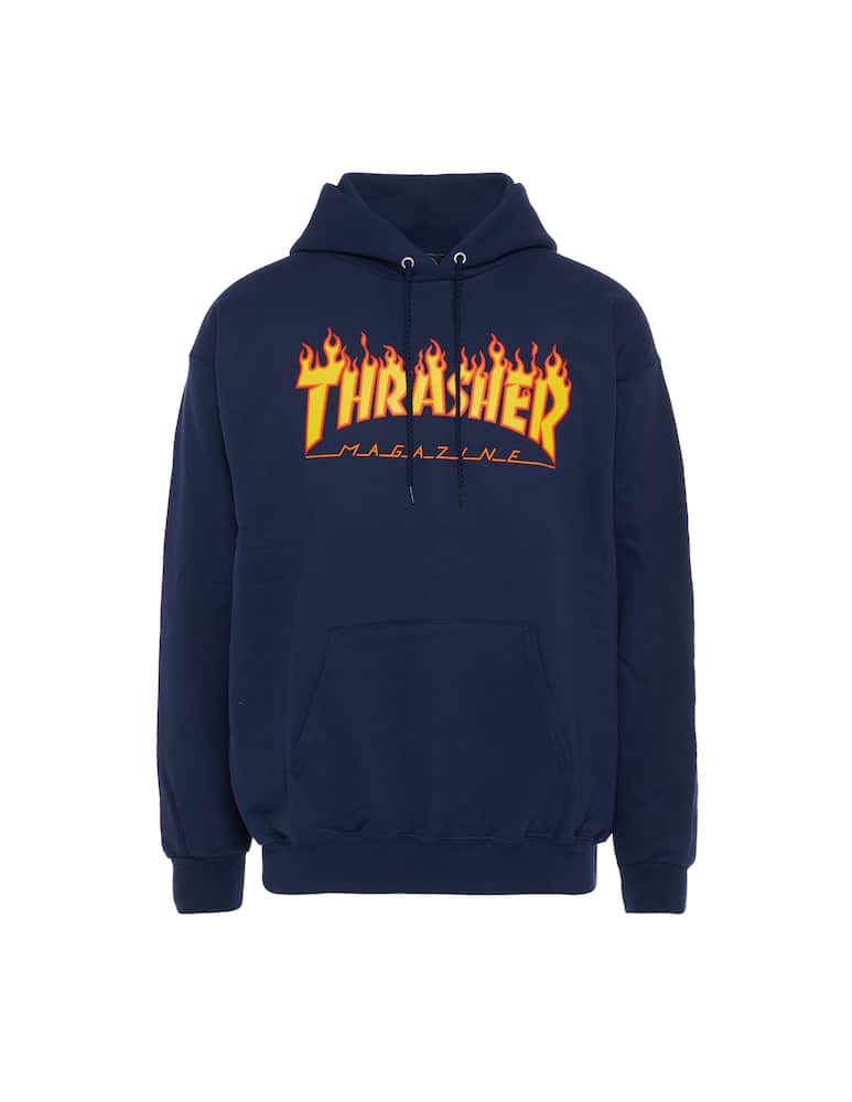 rinascente Thrasher Felpa Flame con cappuccio - blu