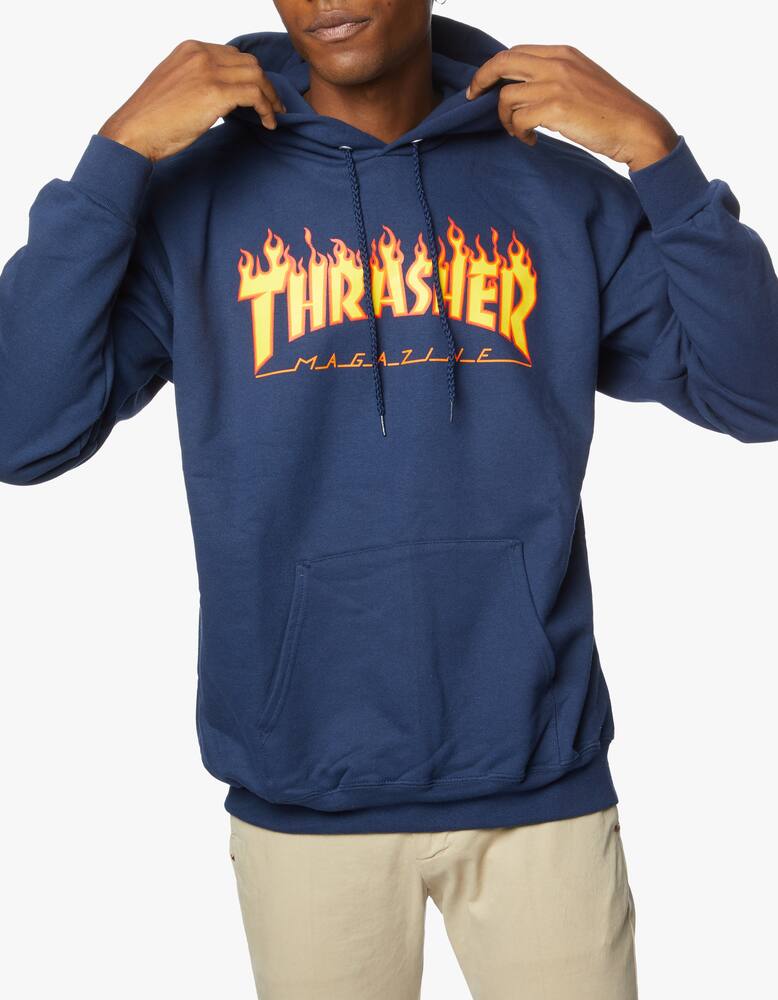 rinascente Thrasher Felpa Flame con cappuccio - blu