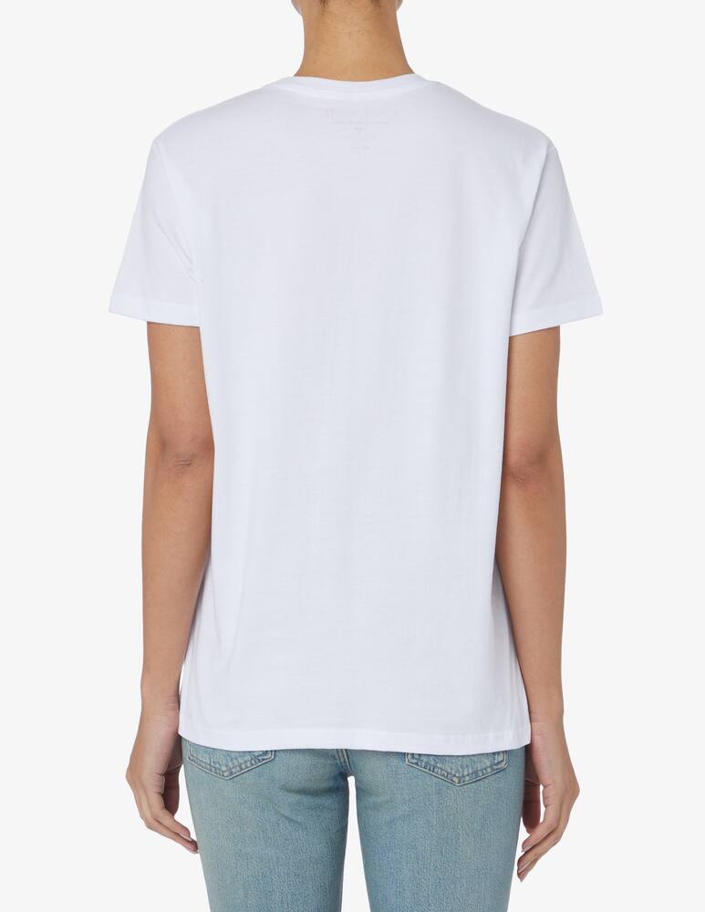 rinascente Linea Daria T-shirt Mare Mosso e Bianco Fermo - Bianco