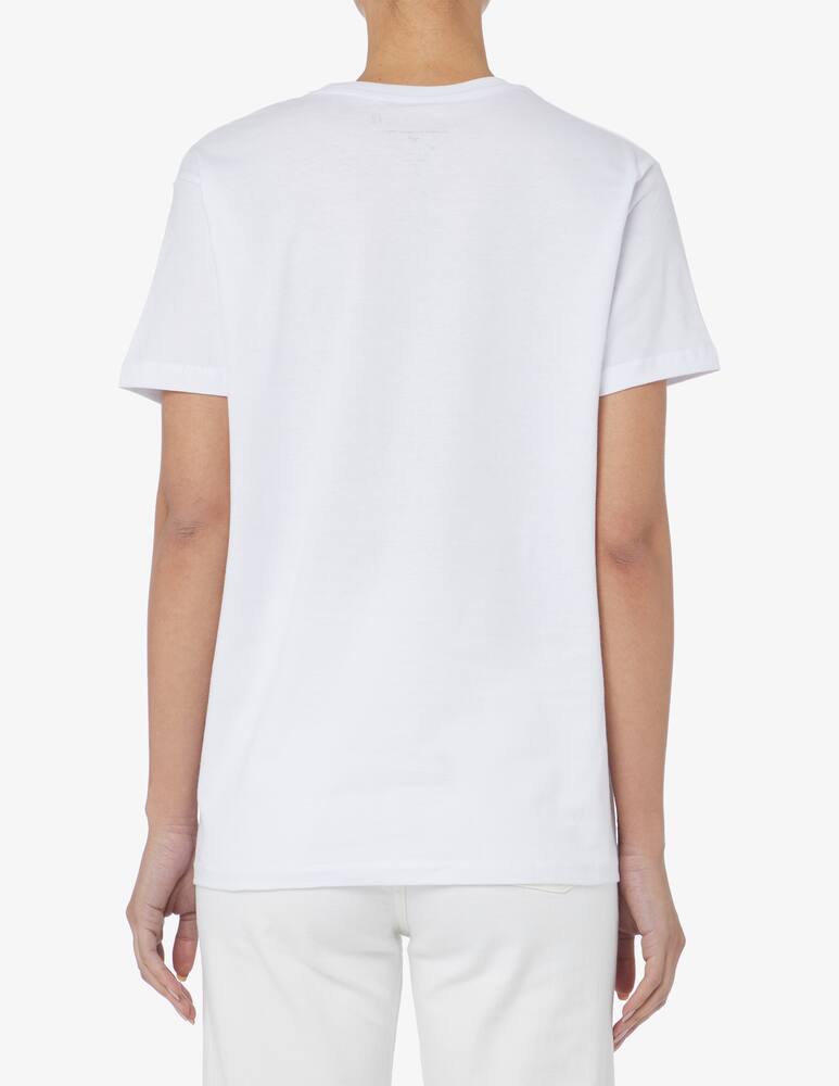 rinascente Linea Daria T-shirt Sale sulla pelle e birra a catinelle - White