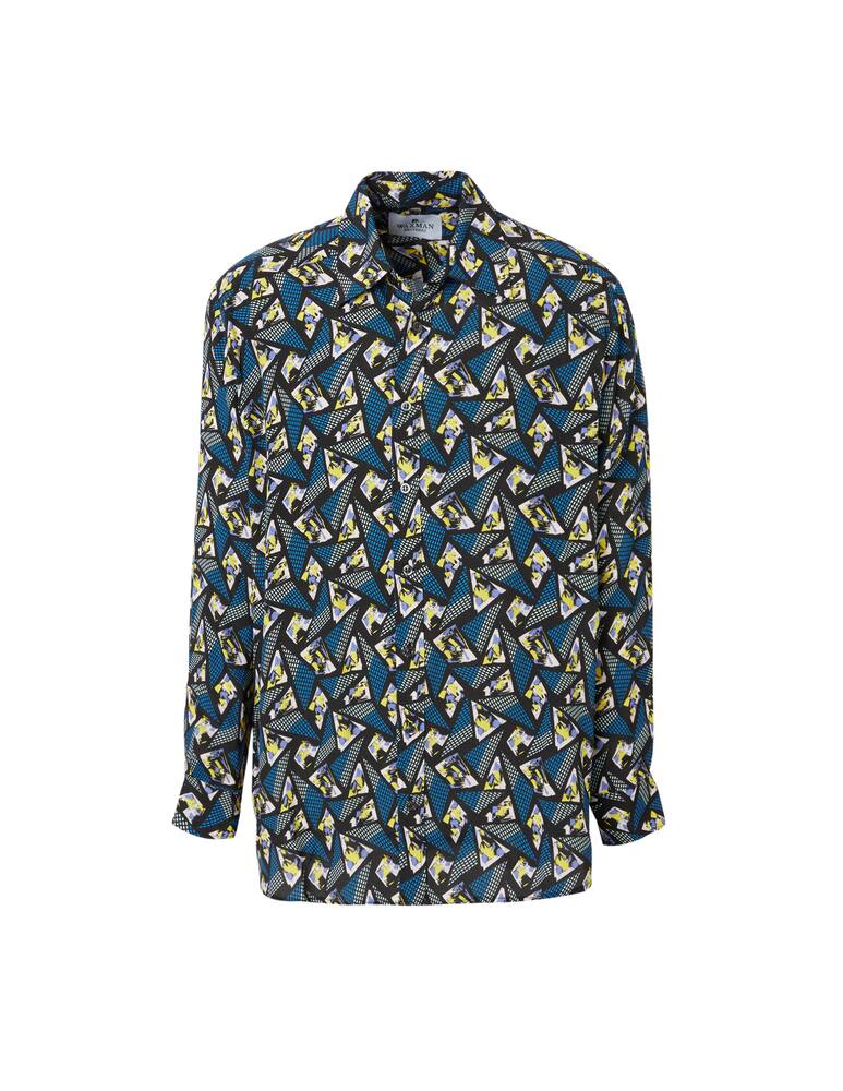 rinascente Waxman Brothers 80's pattern over fit shirt