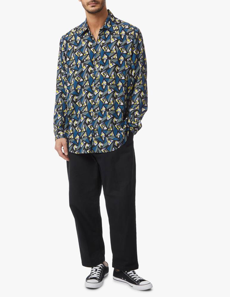 rinascente Waxman Brothers 80's pattern over fit shirt