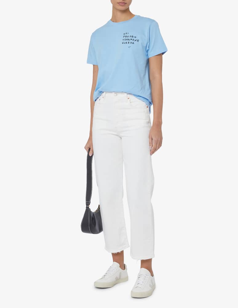 rinascente Linea Daria T-shirt Sei proprio veramente guarda - Azzurro