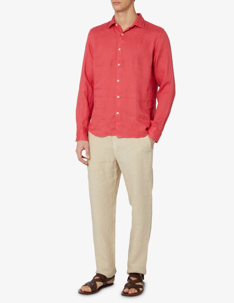 rinascente Altea Bond linen shirt Red 