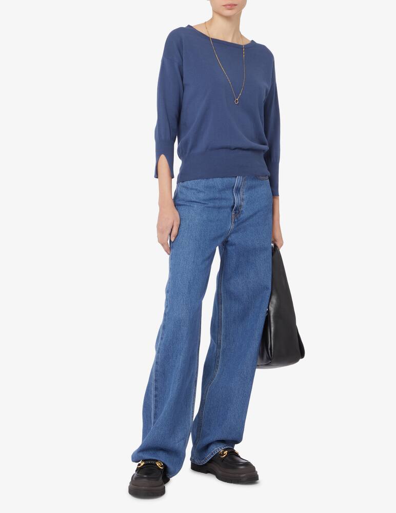 rinascente Rinascente Collection Cotton jumper wit boat neck