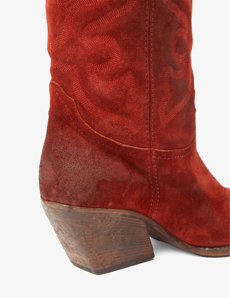 rinascente Strategia Suede tex knee-high boots