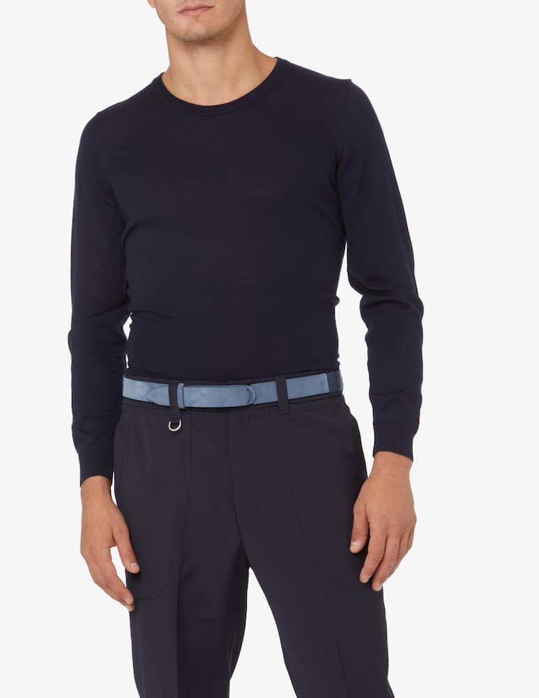 rinascente Orciani Cintura Nobuckle Suede in suede e tessuto 